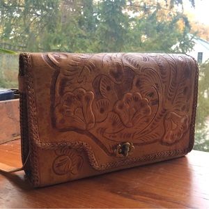 Vintage Tooled Leather Purse